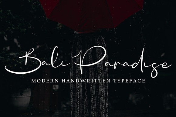 Bali Paradise Script Font for Editorial Design