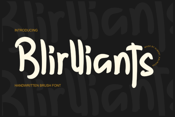 Blirlliants: A Handwritten Font That Brings Labels to Life