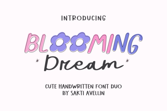 Blooming Dream: A Whimsical Font Duo for Handmade Brands