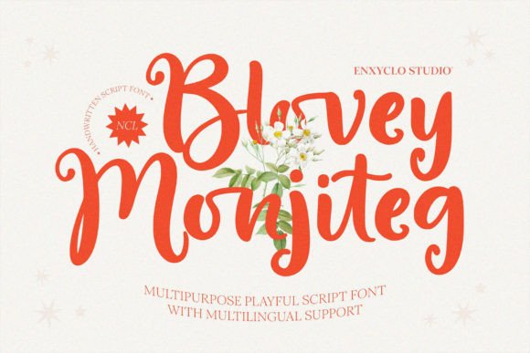 Blovey Monjiteg Script Font Review
