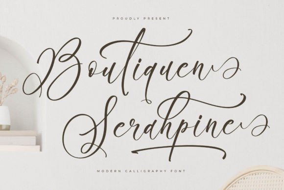 Boutiquen Serahpine: A Modern Script Font for Editorial Elegance