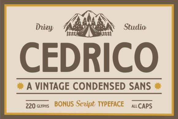 Cedrico: A Playful Display Font for Bold Small Business Branding
