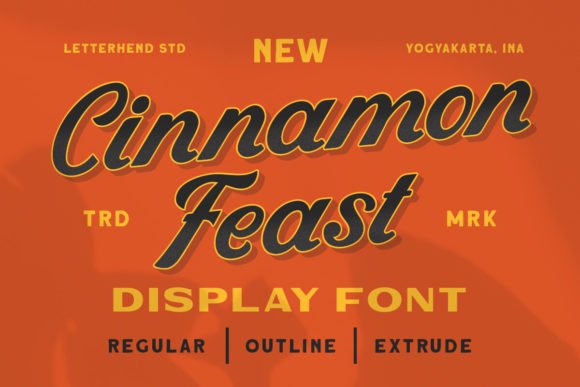 Cinnamon Feast: The Vintage Display Font for Scroll-Stopping Social Graphics