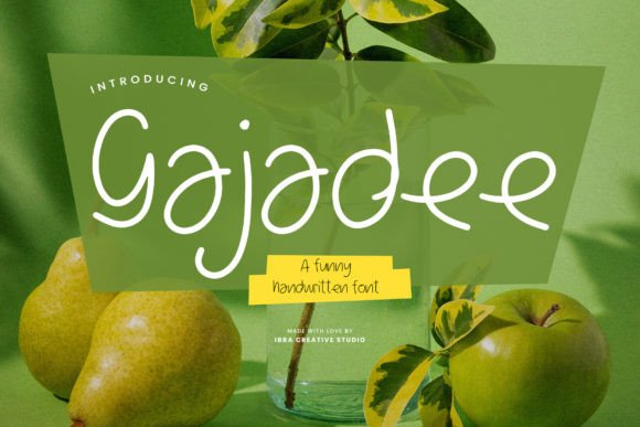 Gajadee Font for Playful Branding Projects