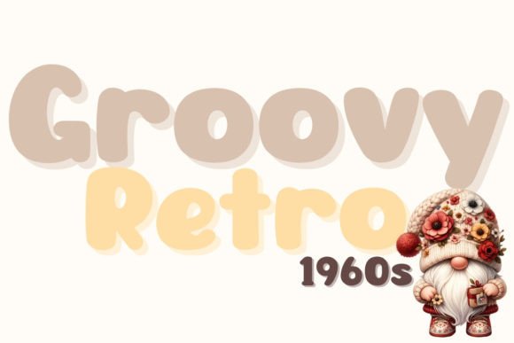 Groovy Retro 1960s Font for Modern Marketing