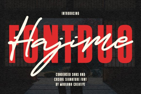 Hajime Font Duo: Elevate Your Brand Identity with Modern Typography