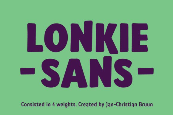Lonkie Font for Modern Web Design