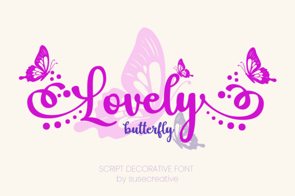 Lovely Butterfly: A Whimsical Script Font for Editorial Design