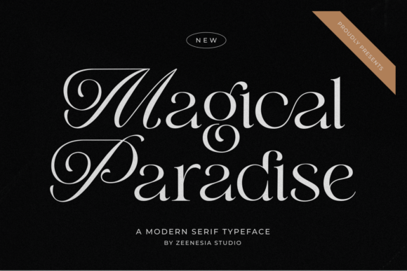 Magical Paradise: A Modern Display Typeface for Editorial Design