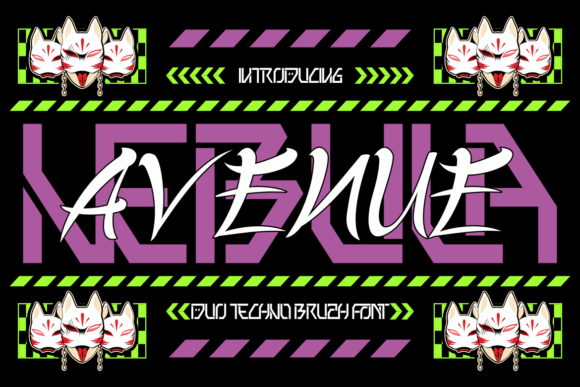 Nebula Avenue: The Futuristic Brush Script Font for Modern Crafters
