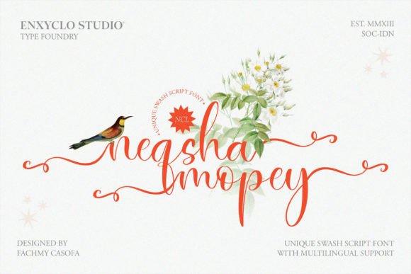 Neqsha Mopey: The Perfect Handwritten Font for Crafters and Sellers