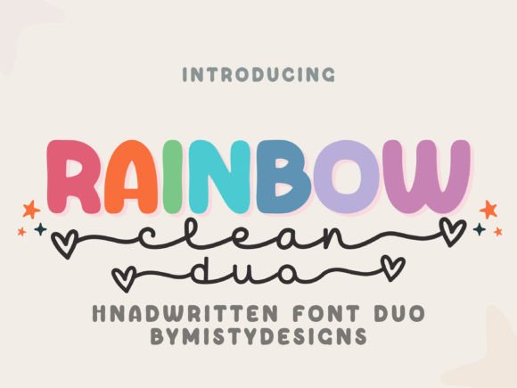 Rainbow Duo Typeface: Adding Playful Charm to Handmade Products