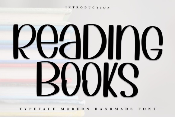 Reading Books Font for Campaign Design