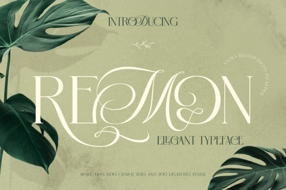 Remon Typeface: Elevating Digital Brand Identity with Elegant Serif and Script