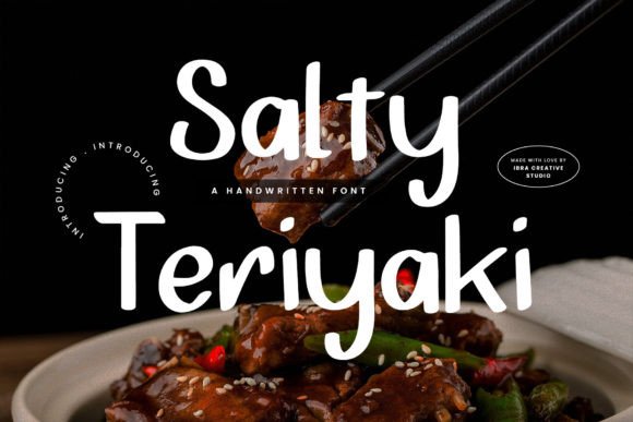 Salty Teriyaki Font for Web Design