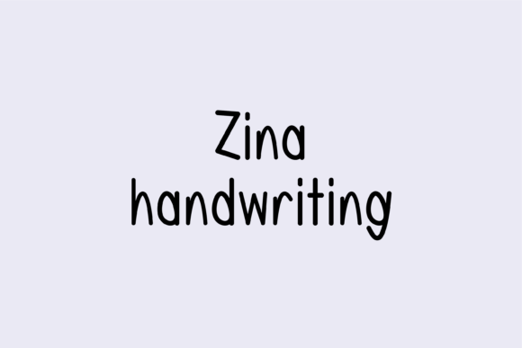 Zina Handwritten Font for Creative Projects